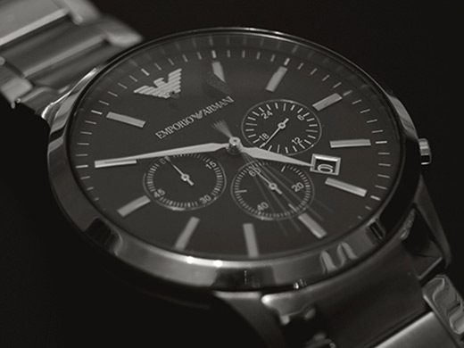 emporio armani watch waterproof