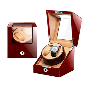 Double watch winder brown